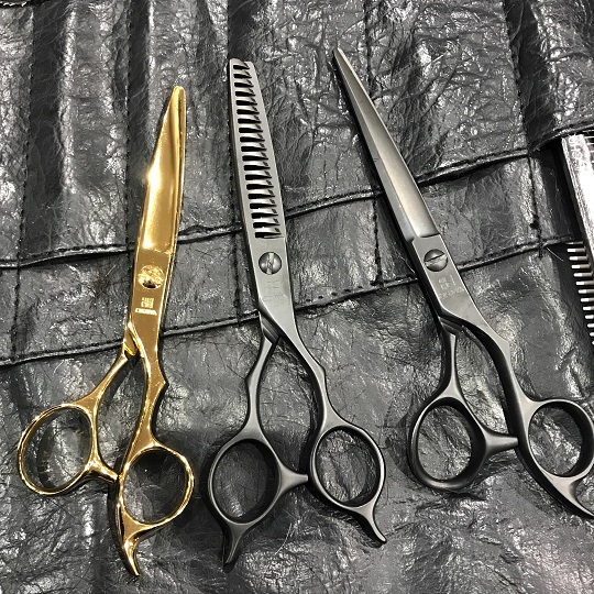 オーダーメイドシザー紹介】ドライカット5.7インチ ゴールド | OKAWA