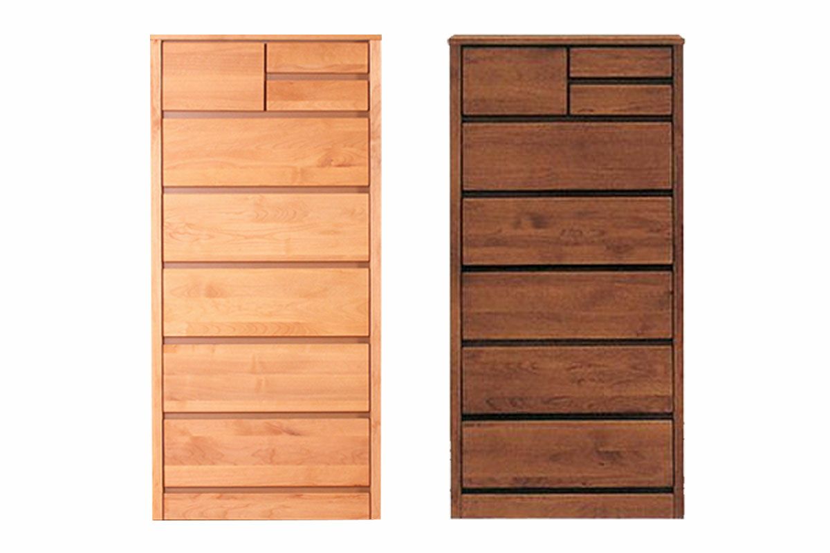 幅60.3 奥行45 高87.8】アルダーの手触りが優しい雰囲気のチェスト