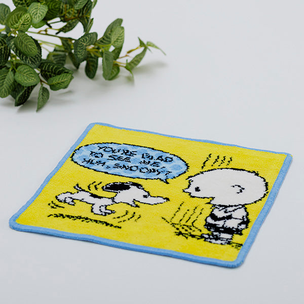 スヌーピー シェニール織ミニタオル (75th チャーリー・ブラウン)