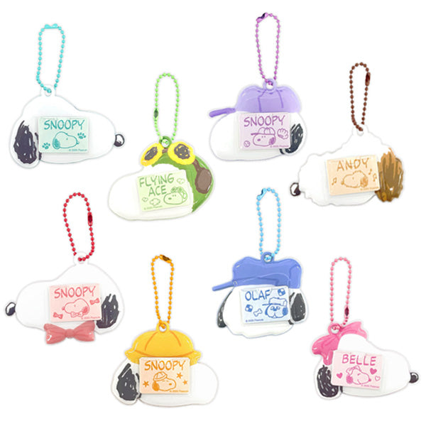 スヌーピー トレーディングネームバッジキーホルダー
