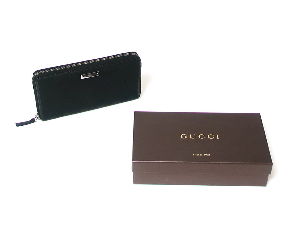 グッチ GGキャンバス 長財布 ブラック 112724 | 【オオクラヤ