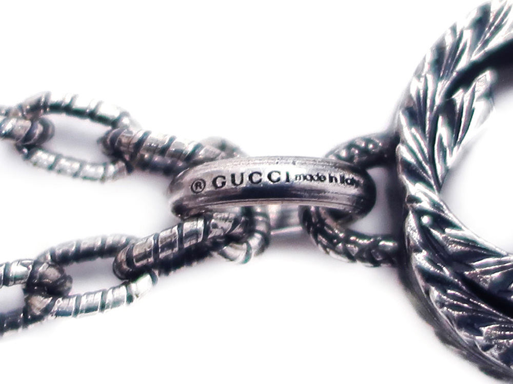 グッチ インターロッキングG ペンダント ネックレス Ag925