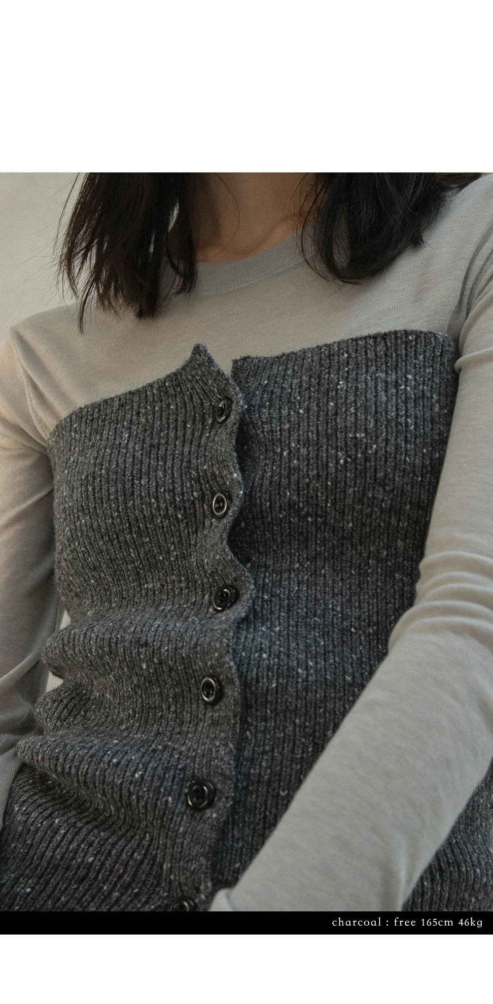 mixed tube knit | OHOTORO