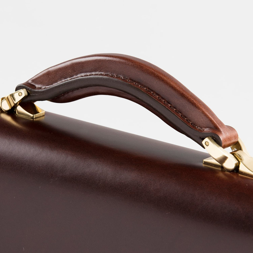 大峽製鞄｜【冠式ビジネスバッグ A4／2気室(ブラウン)【0969-2-SDL】