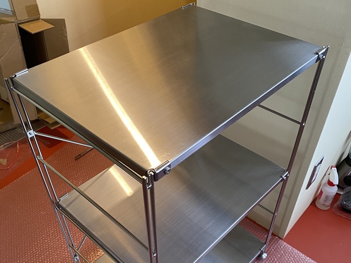 607)業務用キッチン作業台をあきらめて無印のステンレスシェルフを選ん