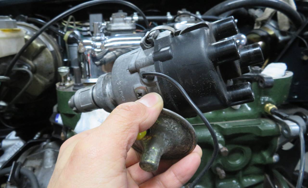 ローバーミニ、ディストリビューターのメンテナンスの仕方 ポイント車