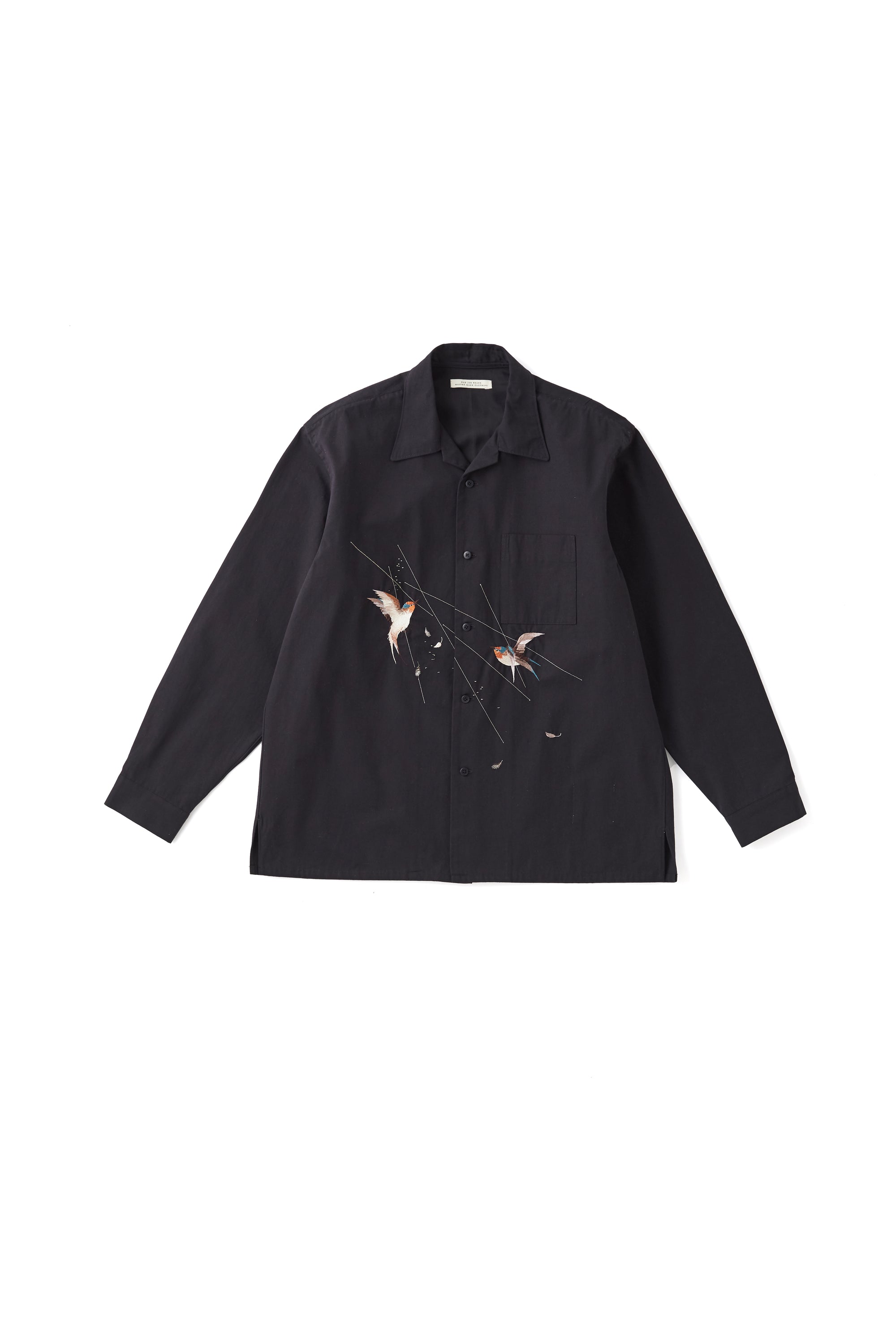 SILK NEP CLOTH SOUVENIR SHIRTS (Long-sleeve) - 251OJ-SH13 – OLD