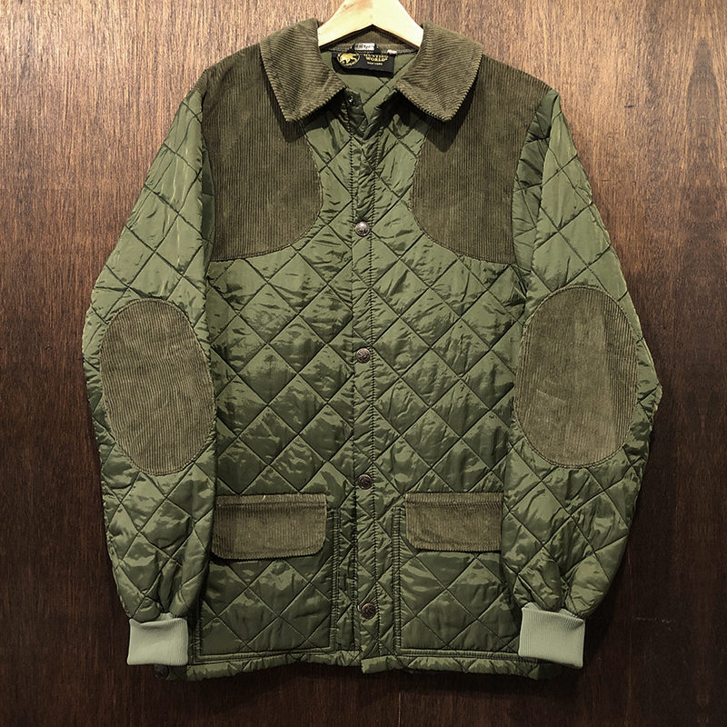 Hunting World Quilted Nylon Shell Outdoors Jacket OD S Made in