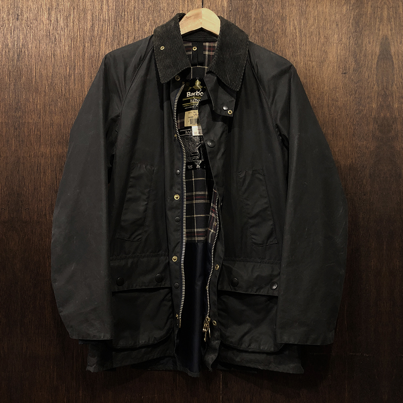Barbour Bedale Jacket 3Warrant Old Model Navy C36 Mint バブアー