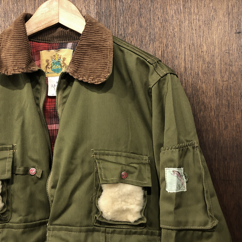 Ideal Vintage Fishing Jacket Khaki Deadstock アイディール 社