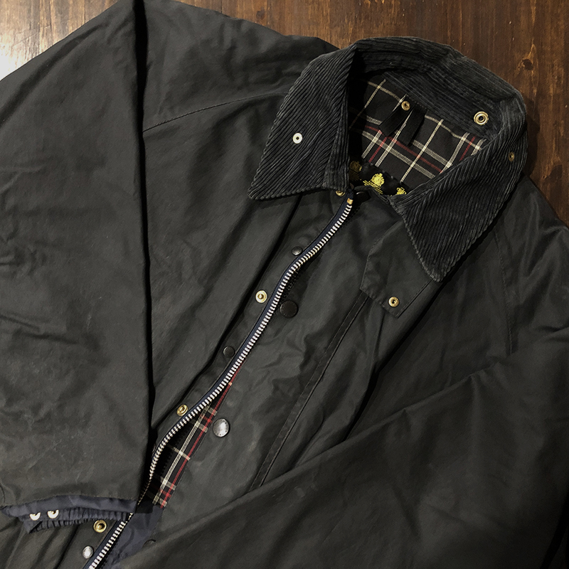 Barbour Transport Jacket Navy Old 3Warrant C42 Mint バブアー