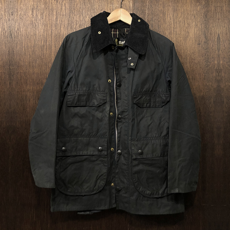 Barbour Bedale Jacket 2Warrant Navy Early 4flap Pocket C34 Mint
