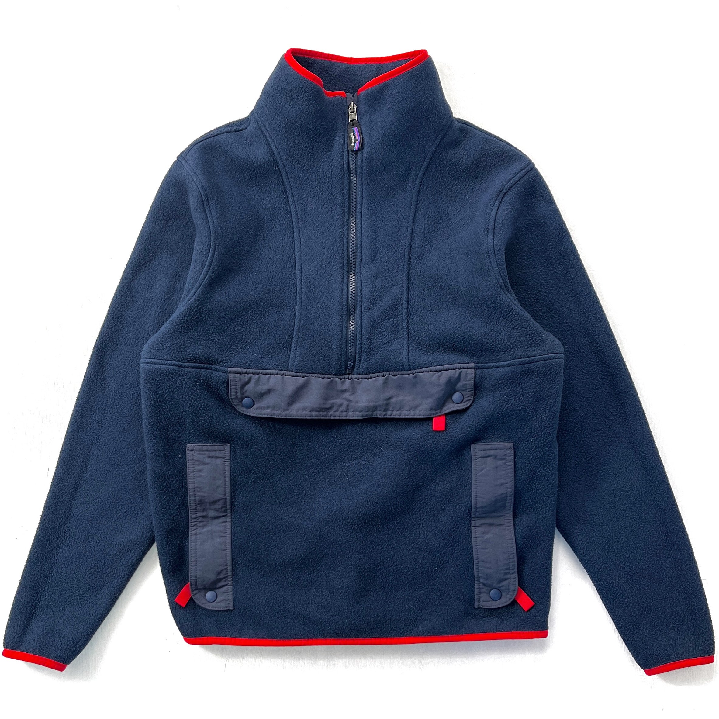 2021 Patagonia Synchilla Fleece Half-Zip Anorak, New Navy & Smolder Bl