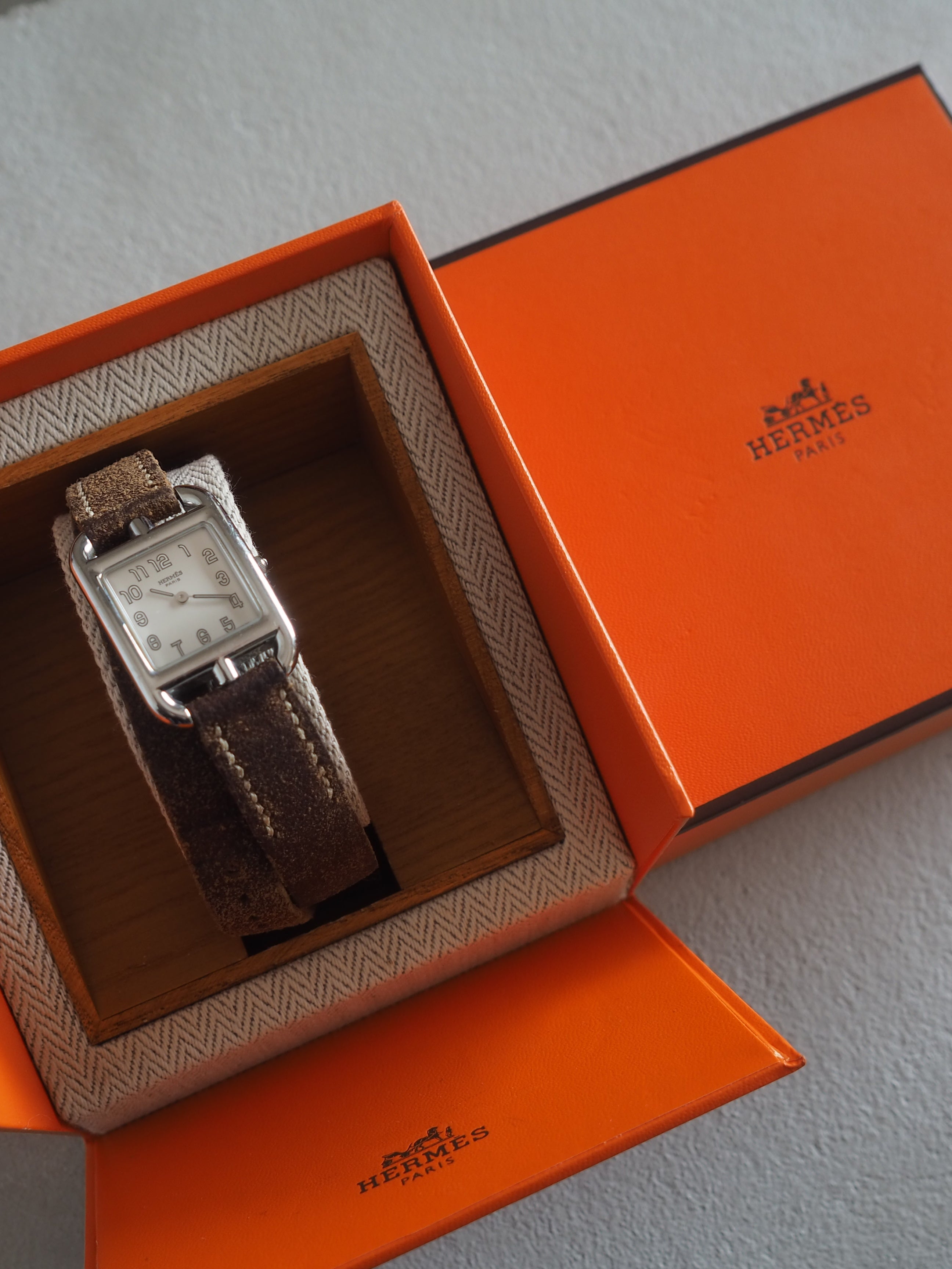 HERMES エルメス ケープコッド ドゥブルトゥール ウォッチ 腕時計