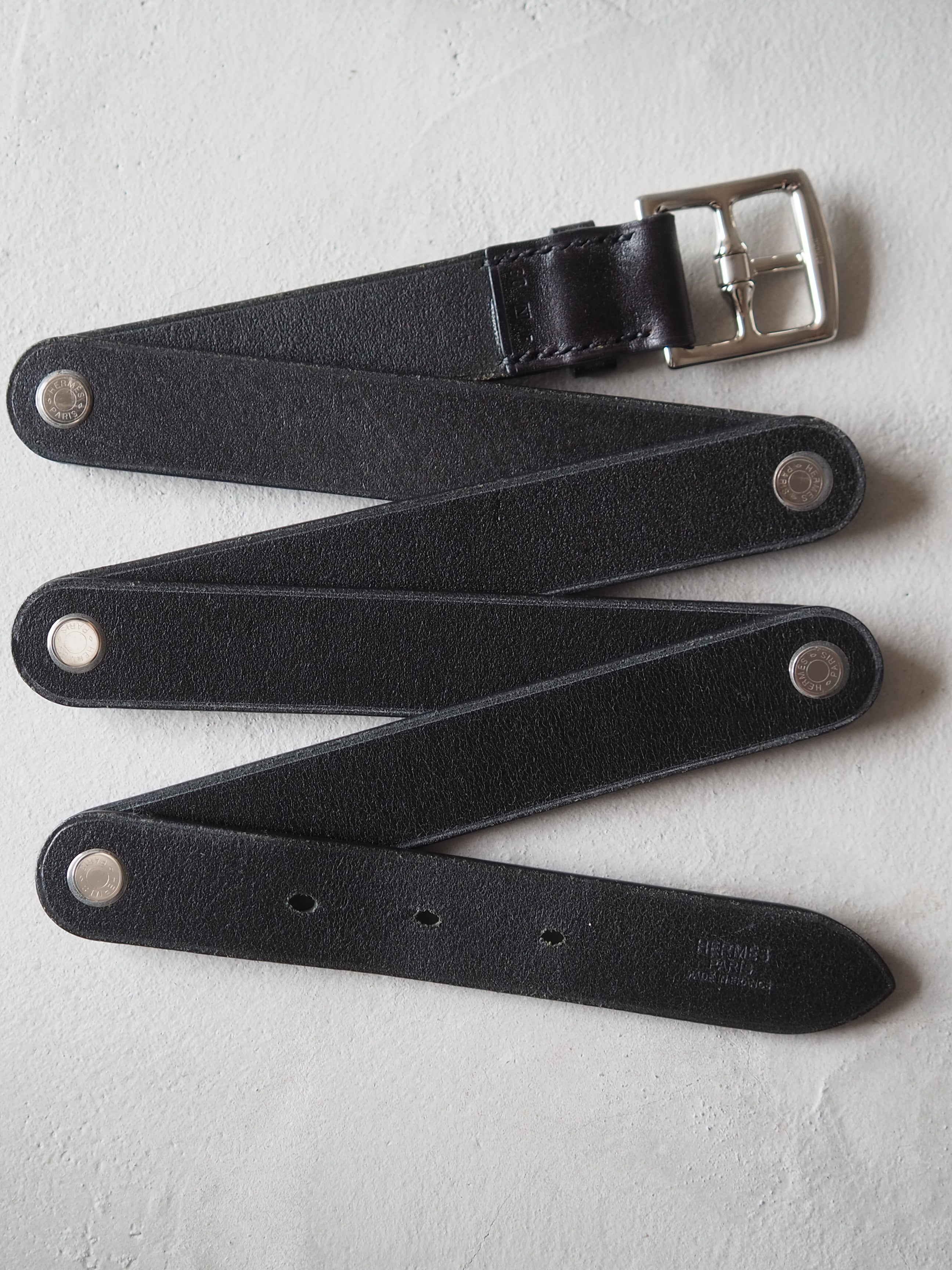 HERMES エルメス エトリヴィエール 折りたたみ ベルト 80 メンズ