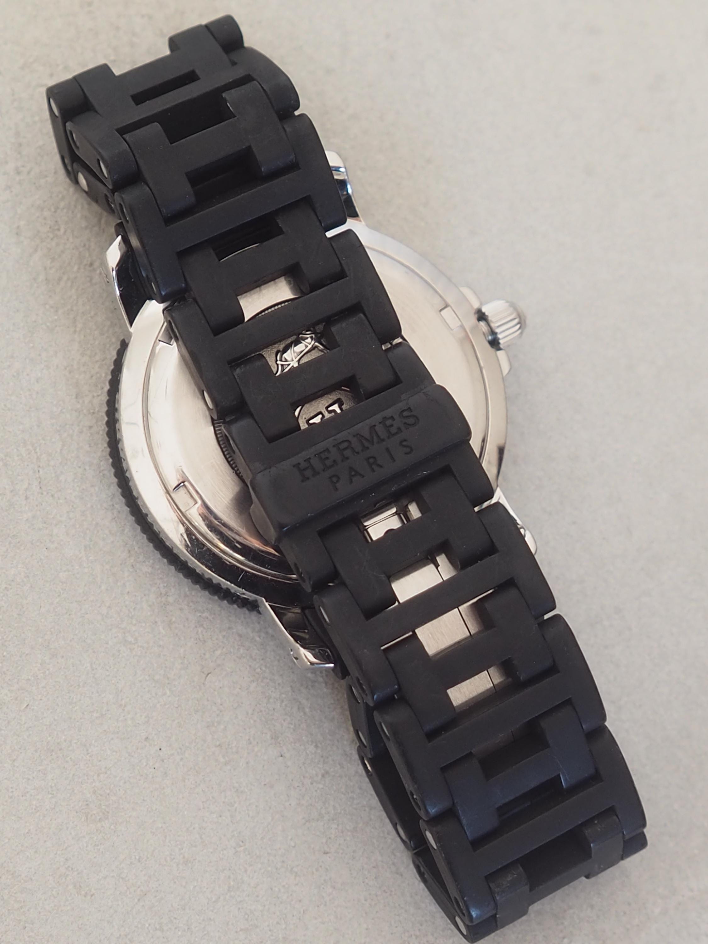 HERMES エルメス クリッパー ダイバー ウォッチ 腕時計 シルバー