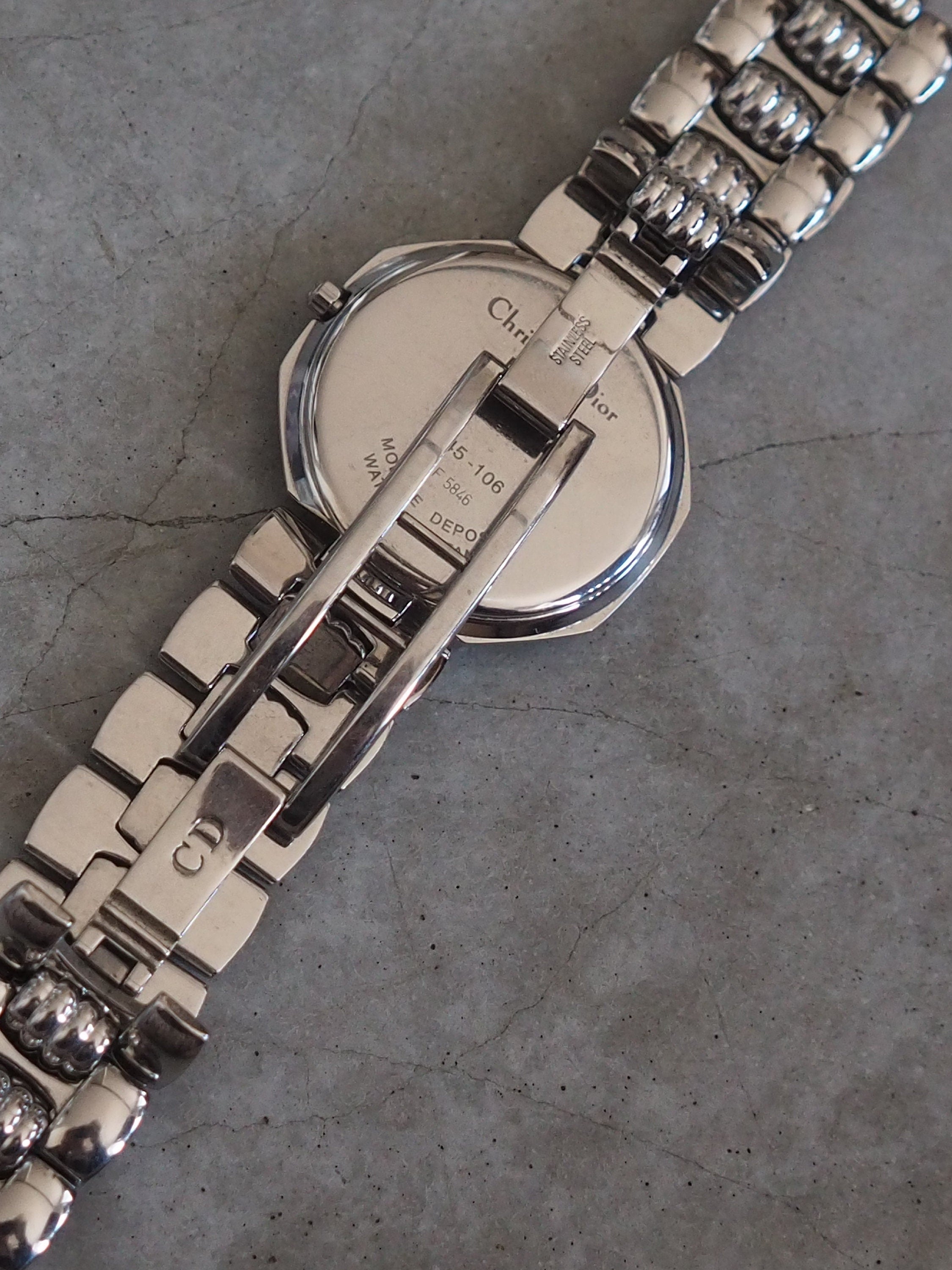 Christian Dior オクタゴン ローマ ウォッチ 腕時計 シルバー