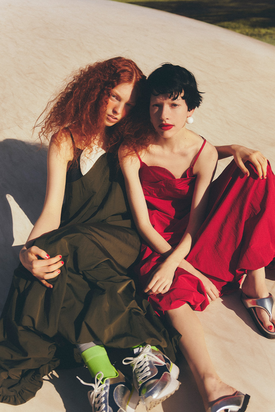 OMMO ONLINE STORE / LAYERED BALLOON CAMI OP