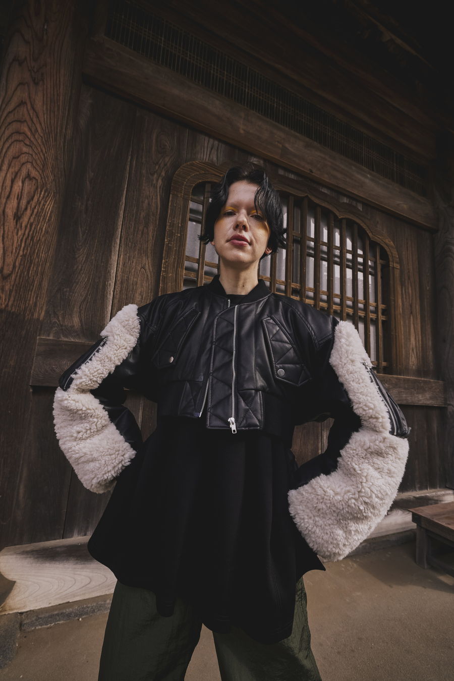 OMMO ONLINE STORE / SLEEVE BOA SHORT MA-1