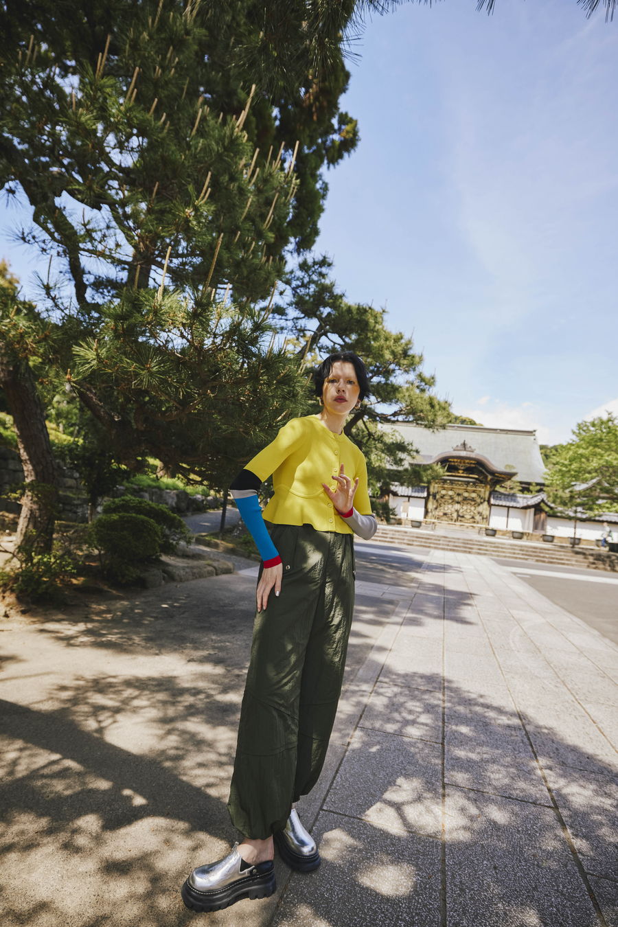 OMMO ONLINE STORE / BLOCKING PEPLUM KT CD