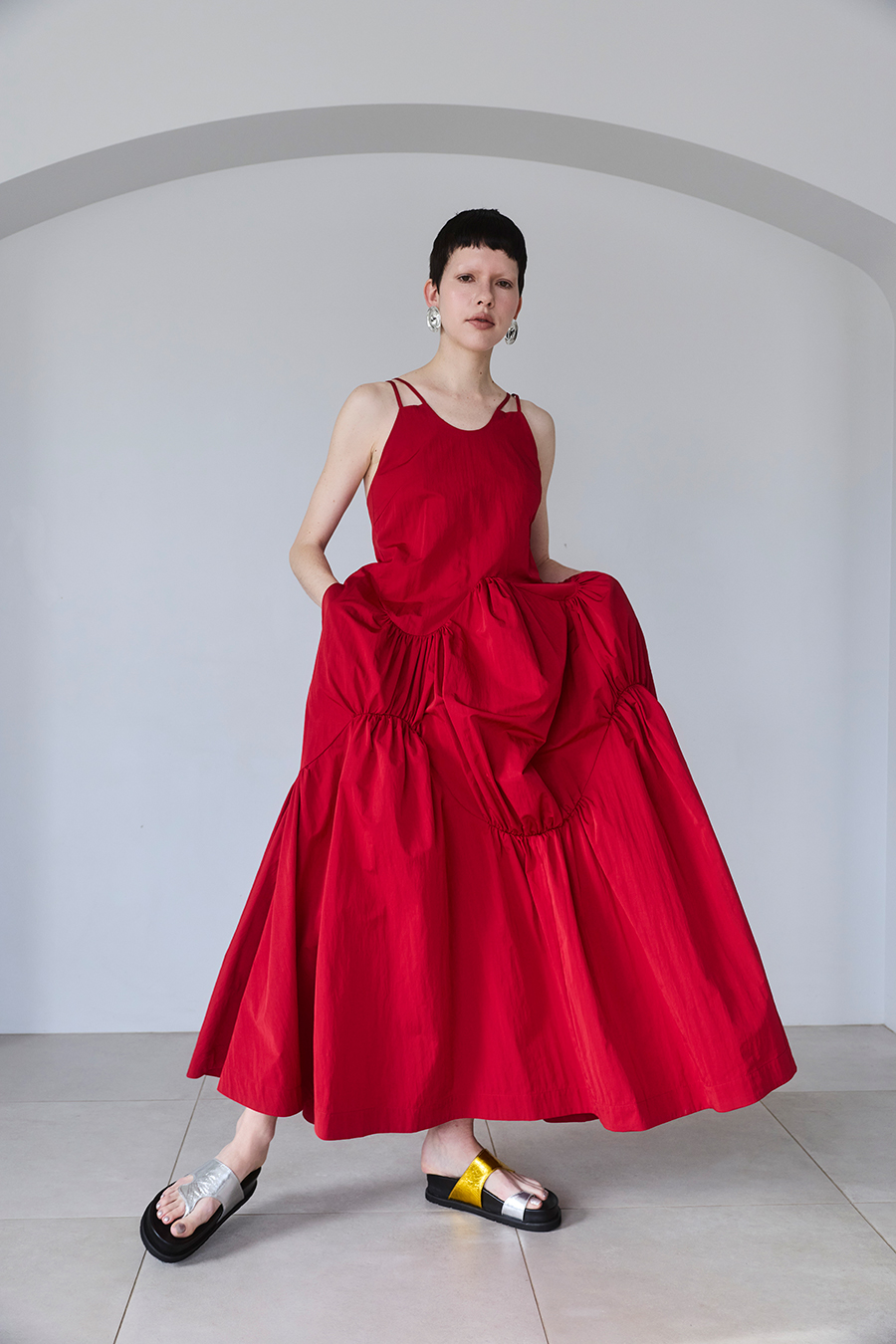 OMMO ONLINE STORE / SWELL GATHER CAMI OP