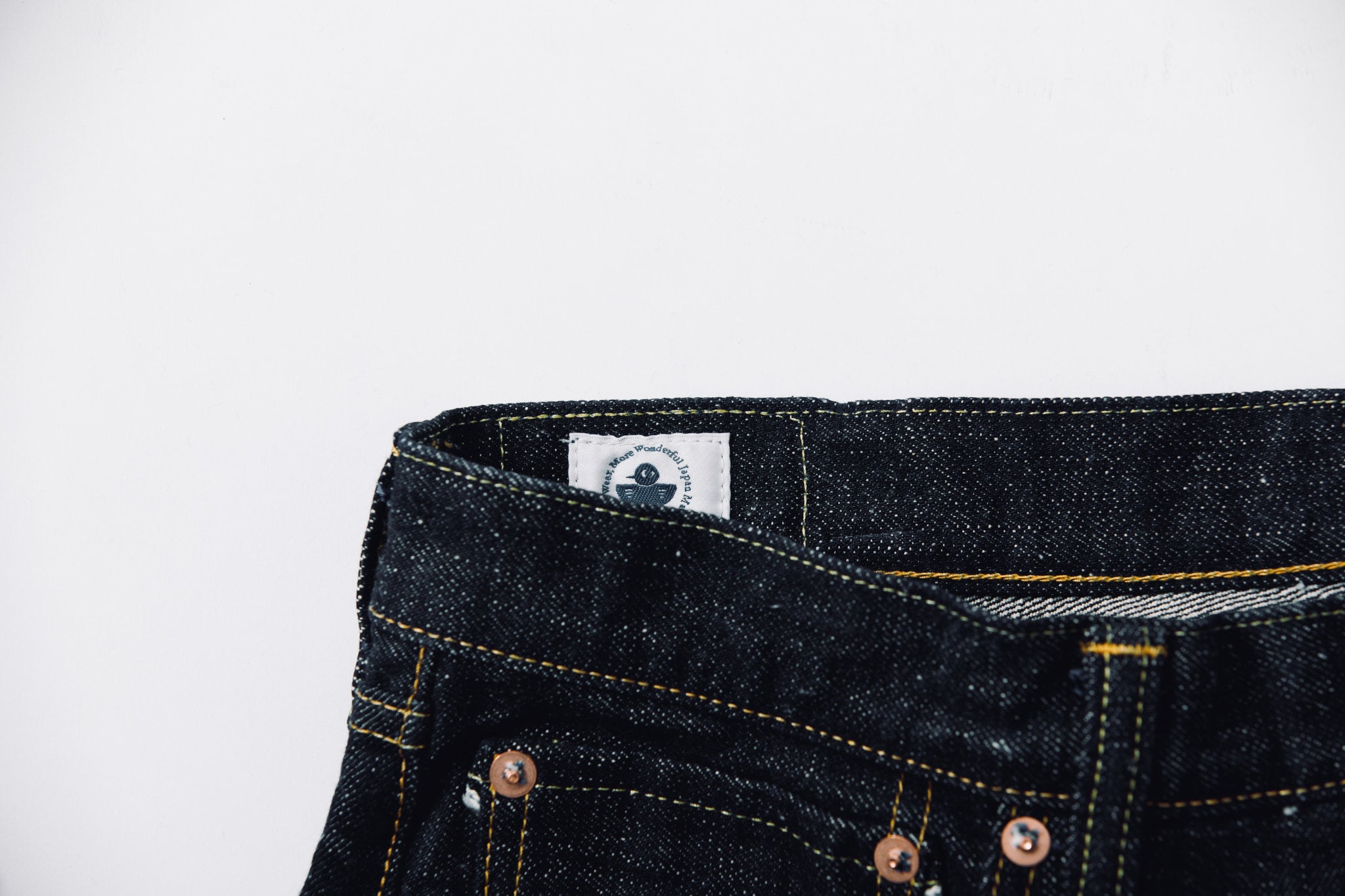 0811 15.5oz SLUB-NEP DENIM LOOSE FIT BUTTON FLY – OMOTO official