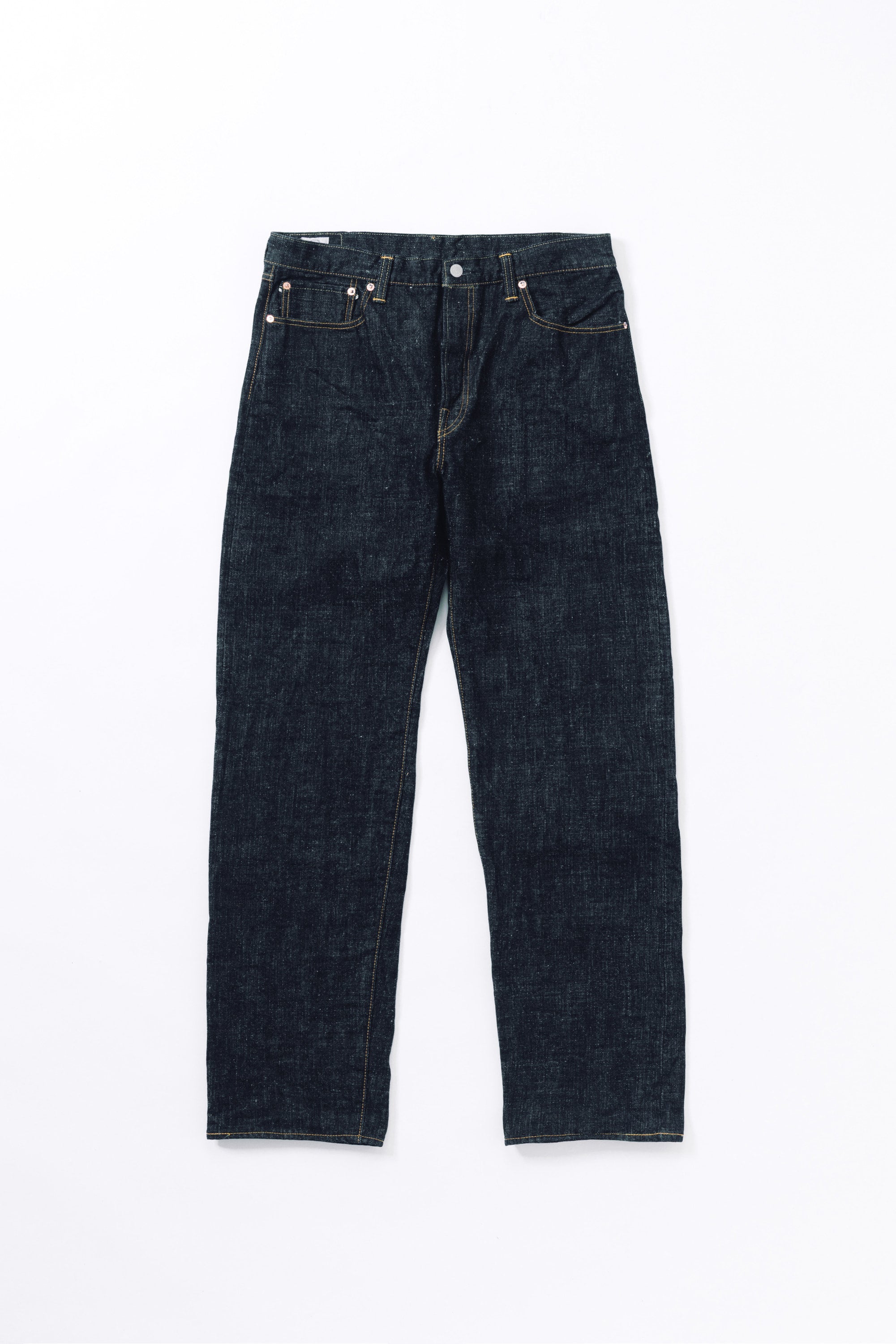 0811 15.5oz SLUB-NEP DENIM LOOSE FIT BUTTON FLY – OMOTO official