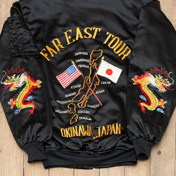 70s Vintage Embroidered Tour Jacket - Large – Omega Militaria