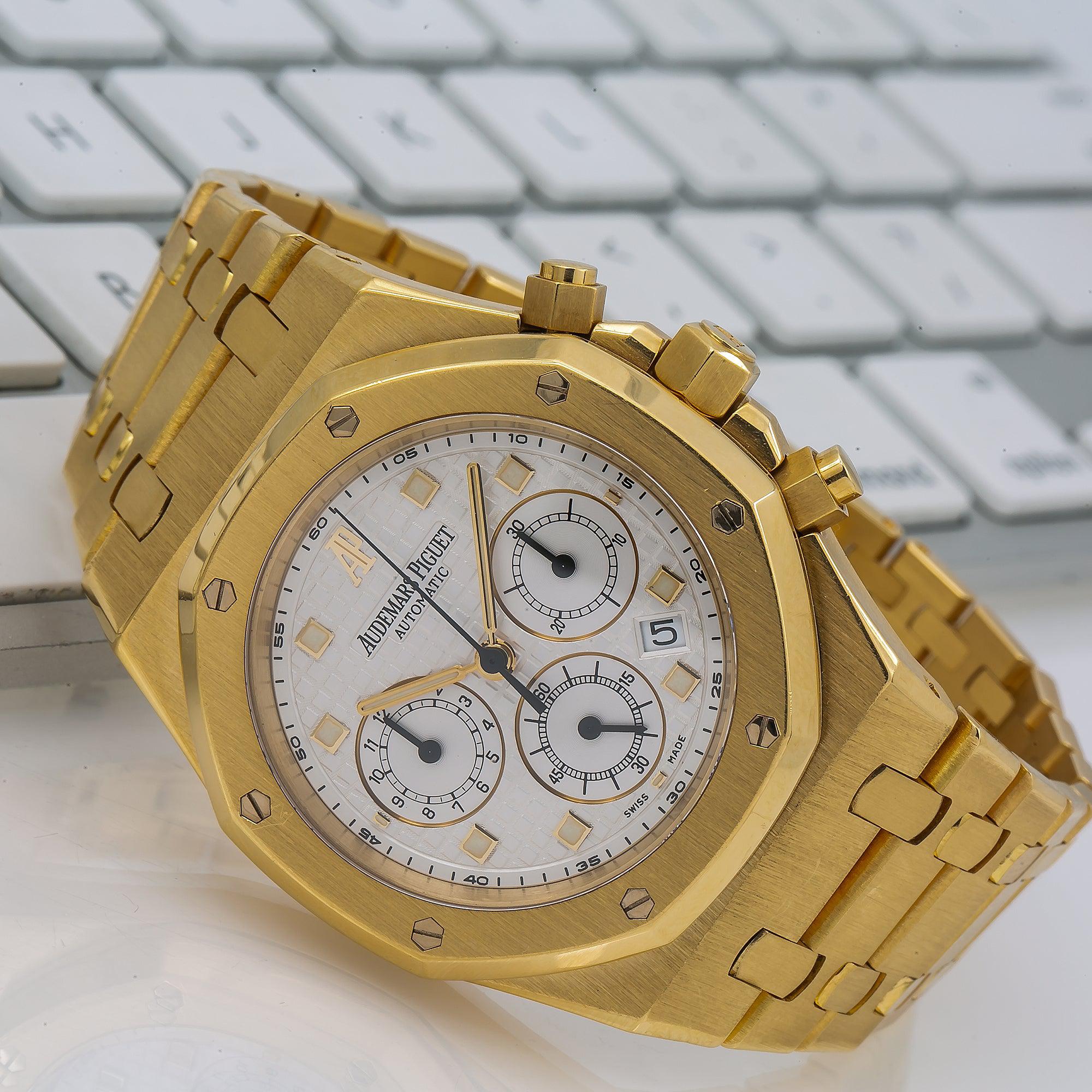 Buy Audemars Piguet Royal Oak Chronograph 26022BA 39MM White Dial