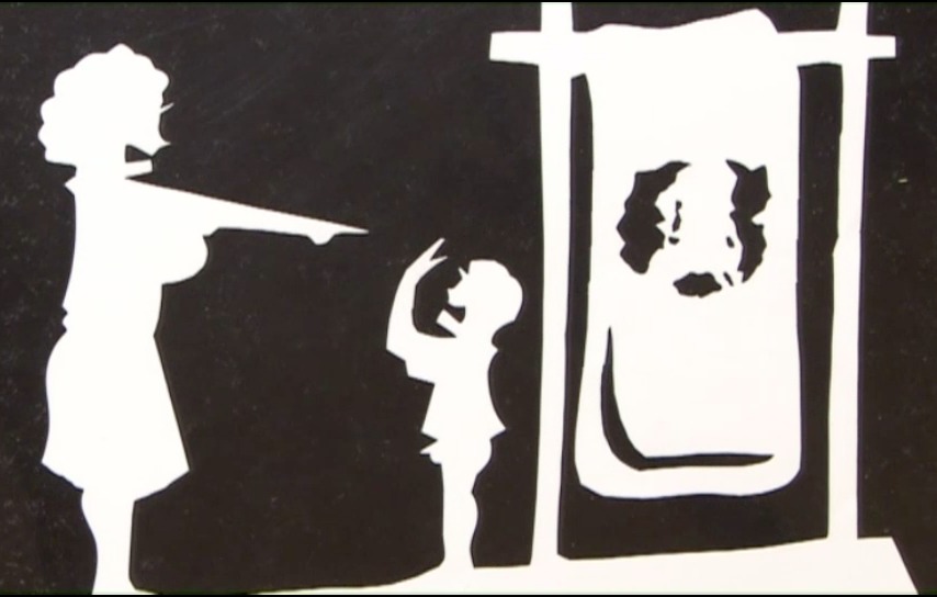 林家二楽師匠の紙切りの技を切る