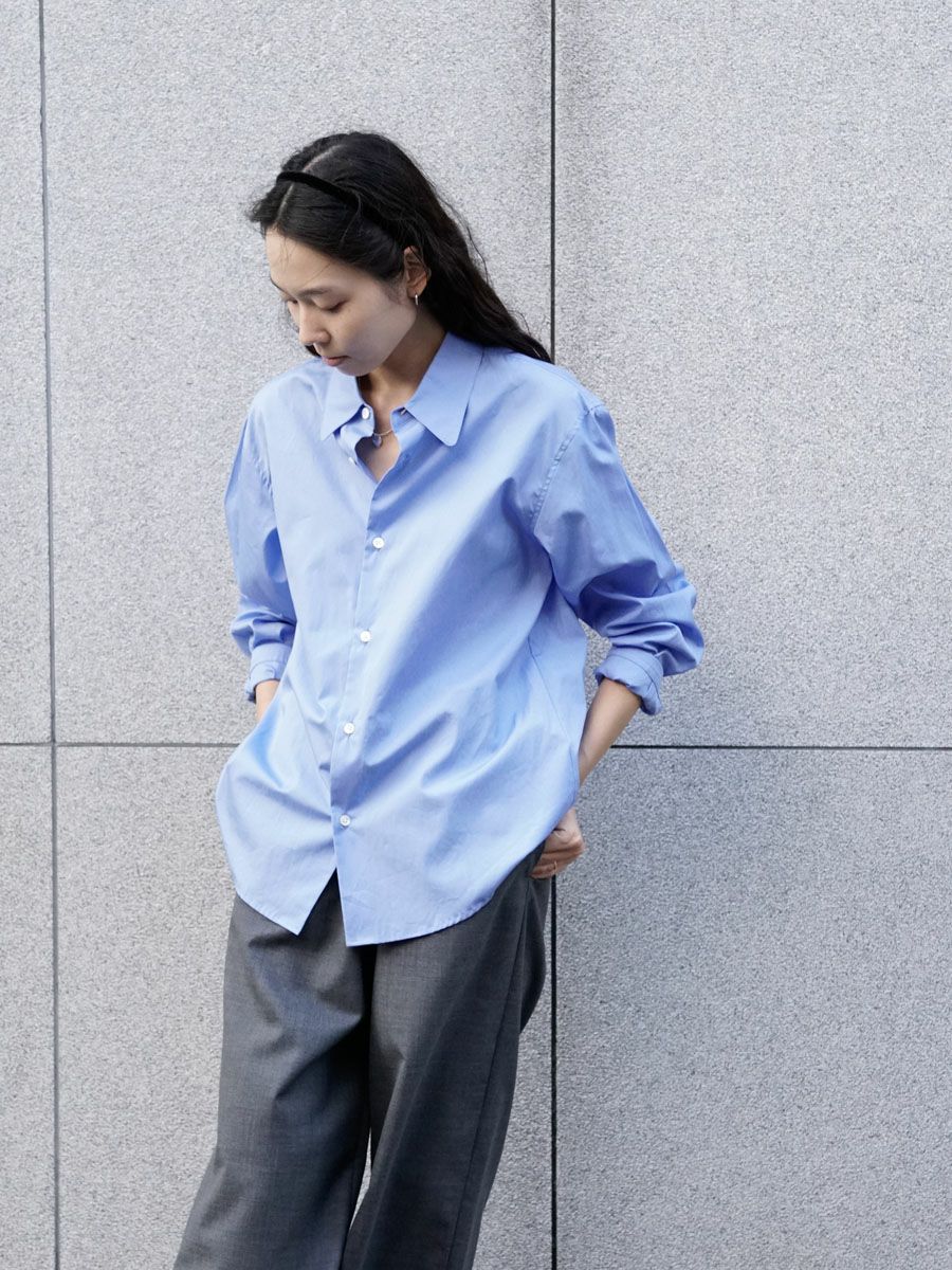 MY BASIC REGULAR COLLAR SHIRT[SAX] | 1LDK (ワンエルディーケー