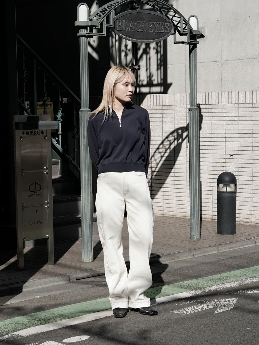 Athleisure Half-Zip Collared Pullover[NAVY] | 1LDK (ワンエルディー