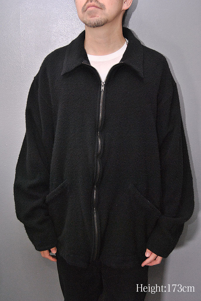 COMOLI 縮絨ウール ジップショートジャケット