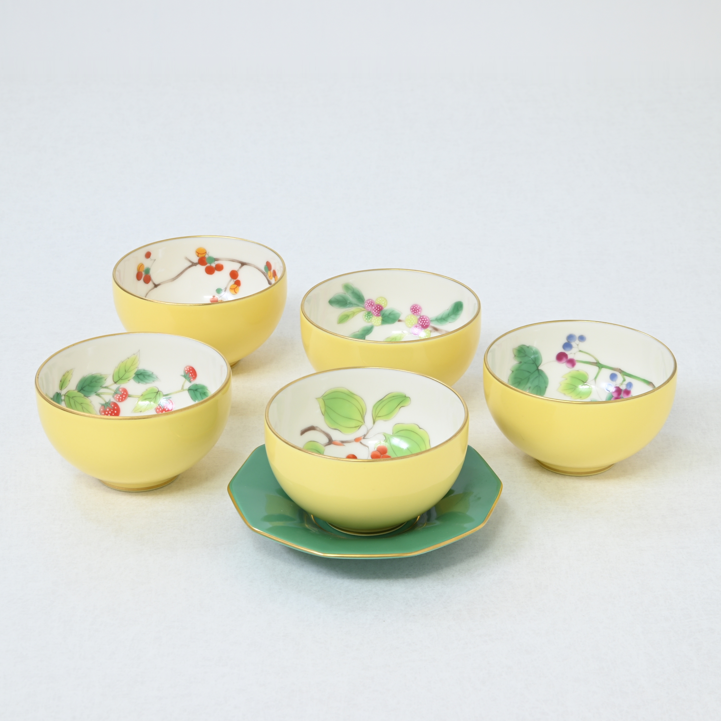 山だより）湯のみ5客セット|有田焼の老舗-香蘭社オンラインショップ