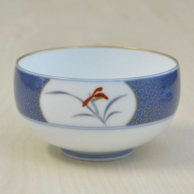 金ミル間取蘭）蓋付湯のみ5客セット|有田焼の老舗-香蘭社オンライン