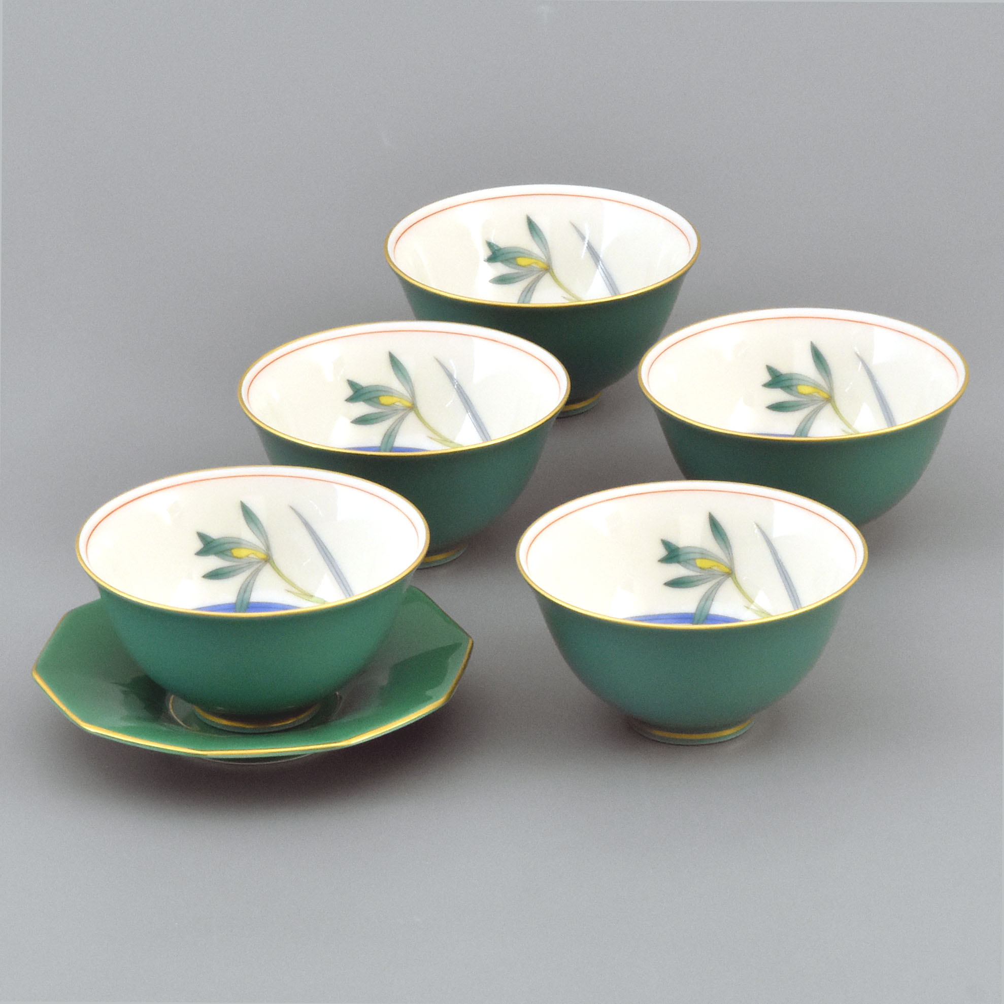 セイントジョーン）湯のみ5客セット 上質 おもてなしにおすすめ