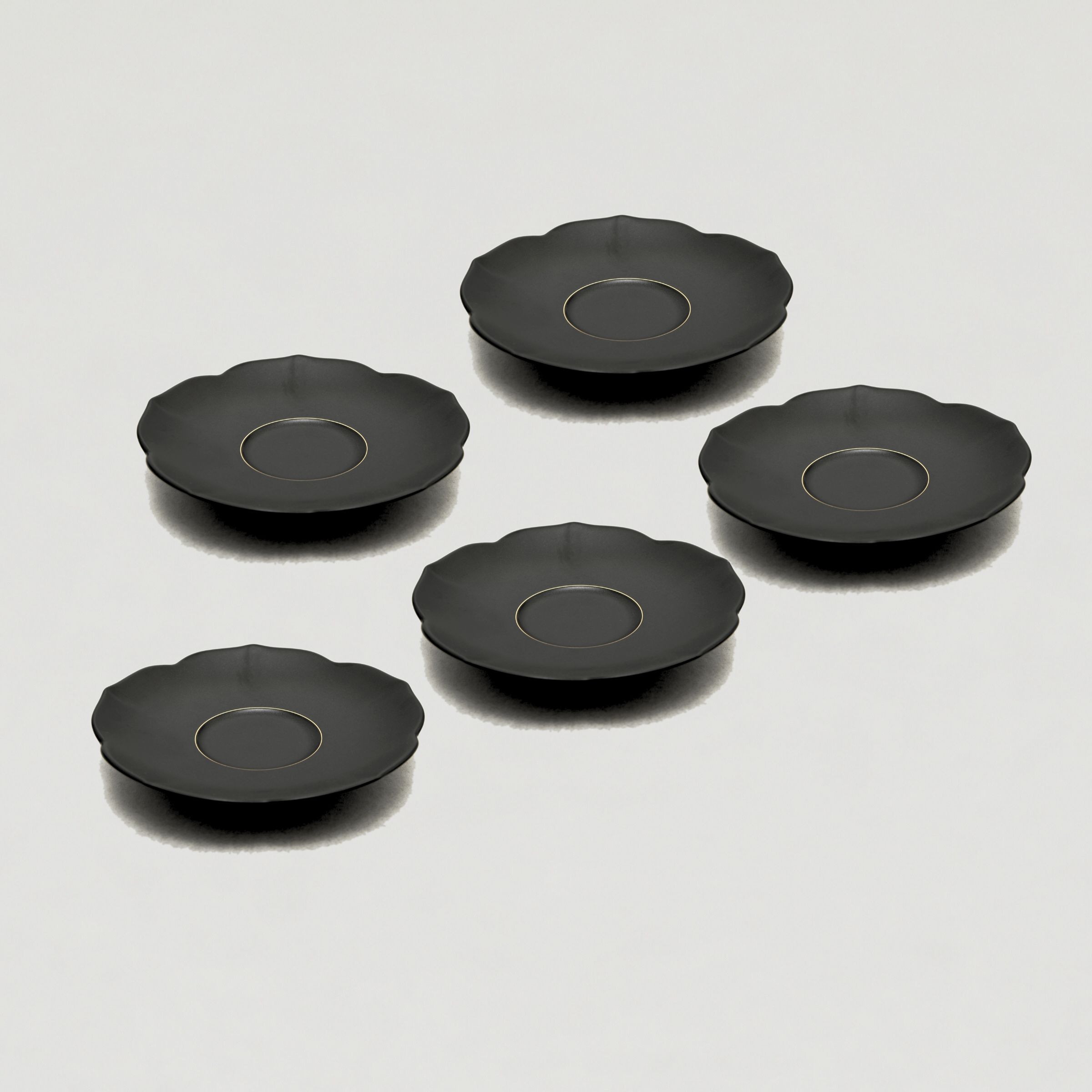 黒釉）茶托セット|有田焼の老舗-香蘭社オンラインショップ