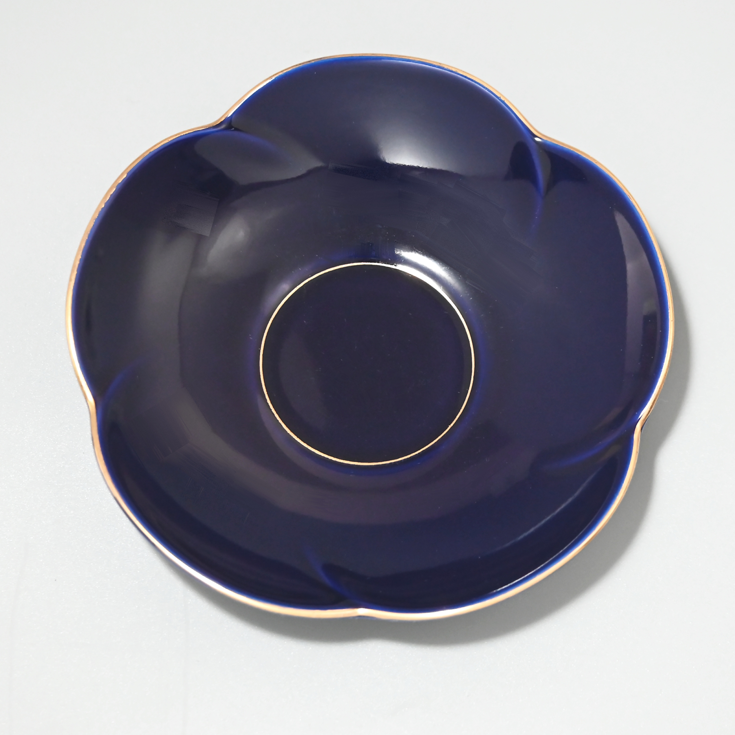 ルリ】梅形茶托セット|有田焼の老舗-香蘭社オンラインショップ