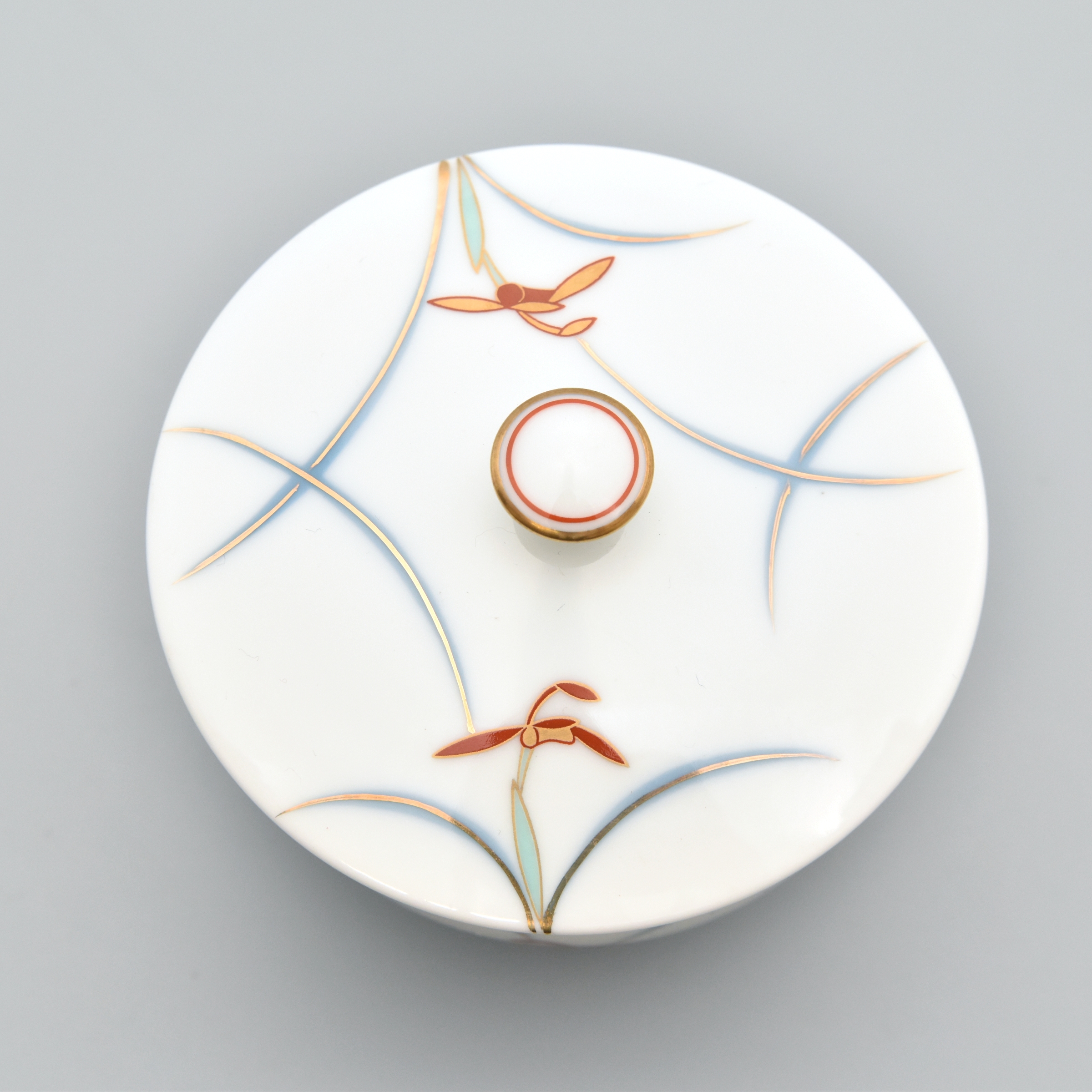 蘭）蓋付湯のみ5客セット|有田焼の老舗-香蘭社オンラインショップ