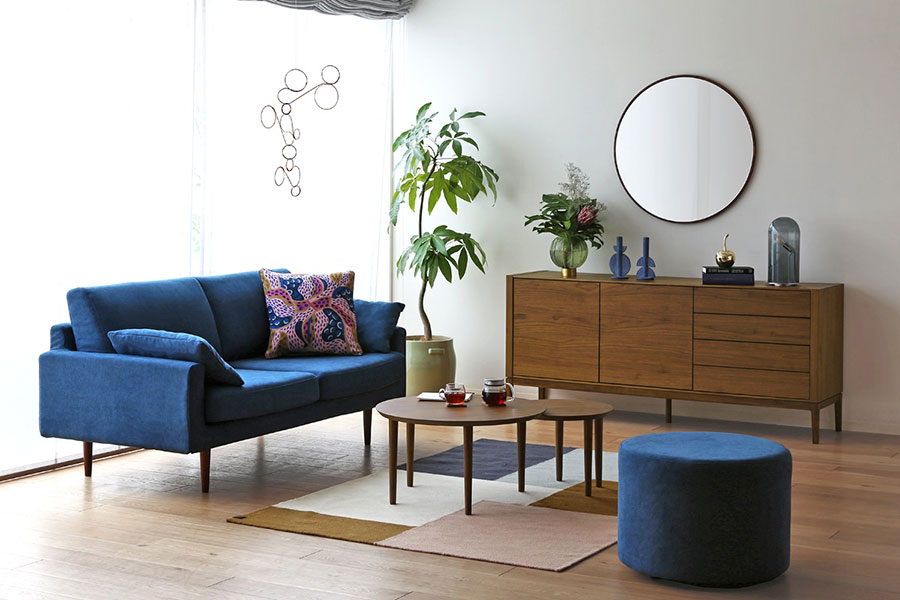 高野木工 LEO（レオ）ソファ ラウンドスツール