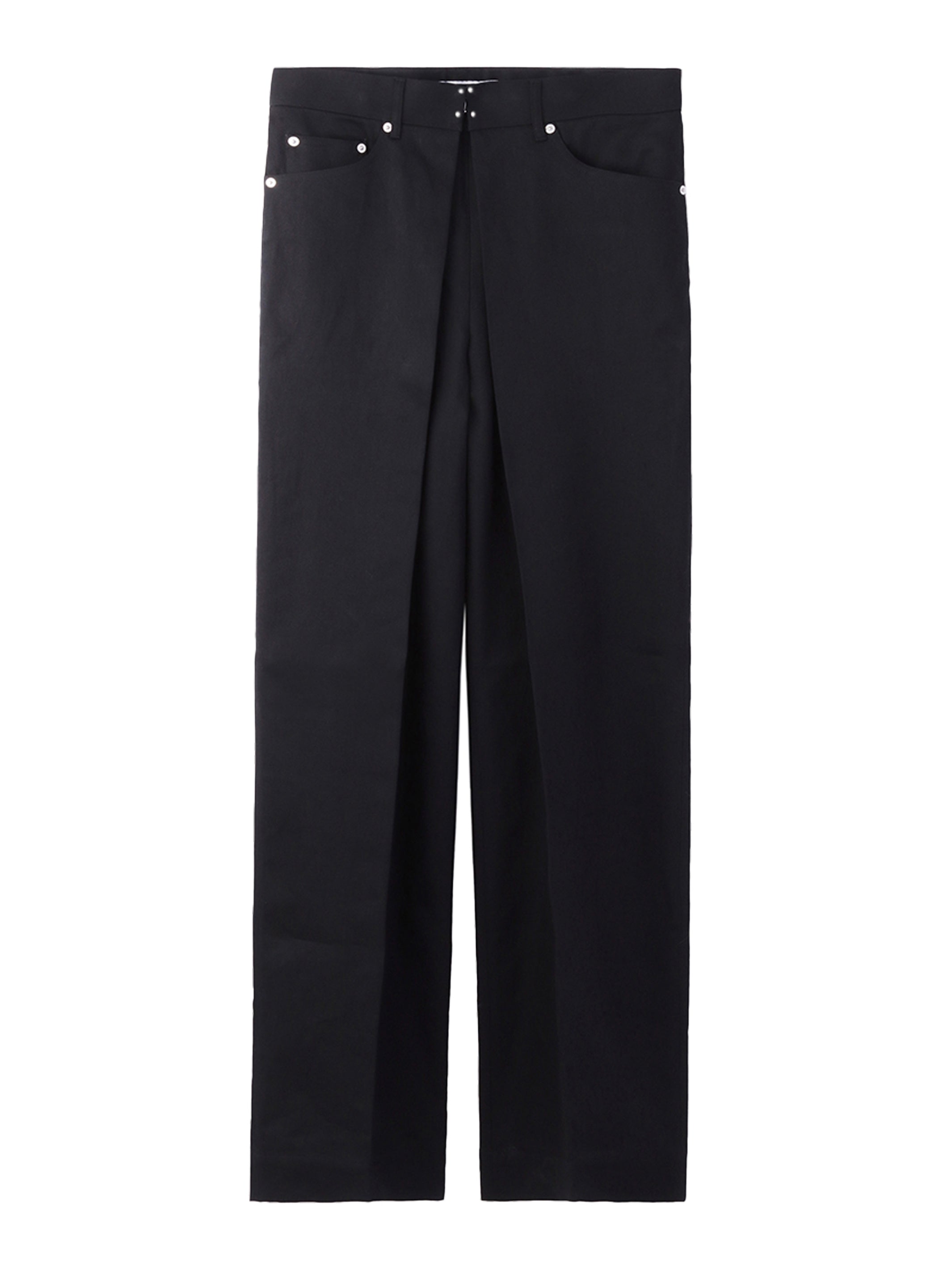 RIGID DENIM WIDE PANTS