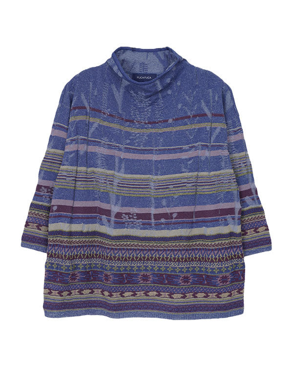 FUGA FUGAFUGA(佐藤繊維)配色プルオーバー他計2点 FUGA（フーガフーガ