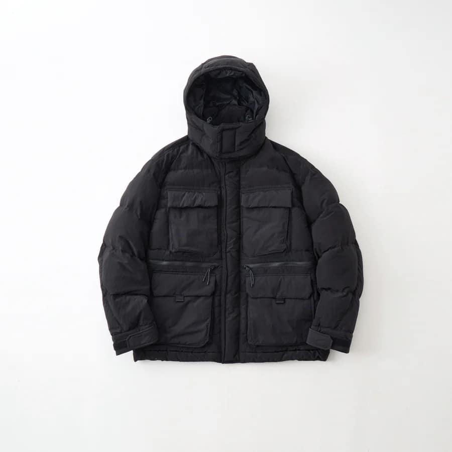 White Mountaineering】WM × TAION RIPSTOP DOWN JACKET (BLACK)(1
