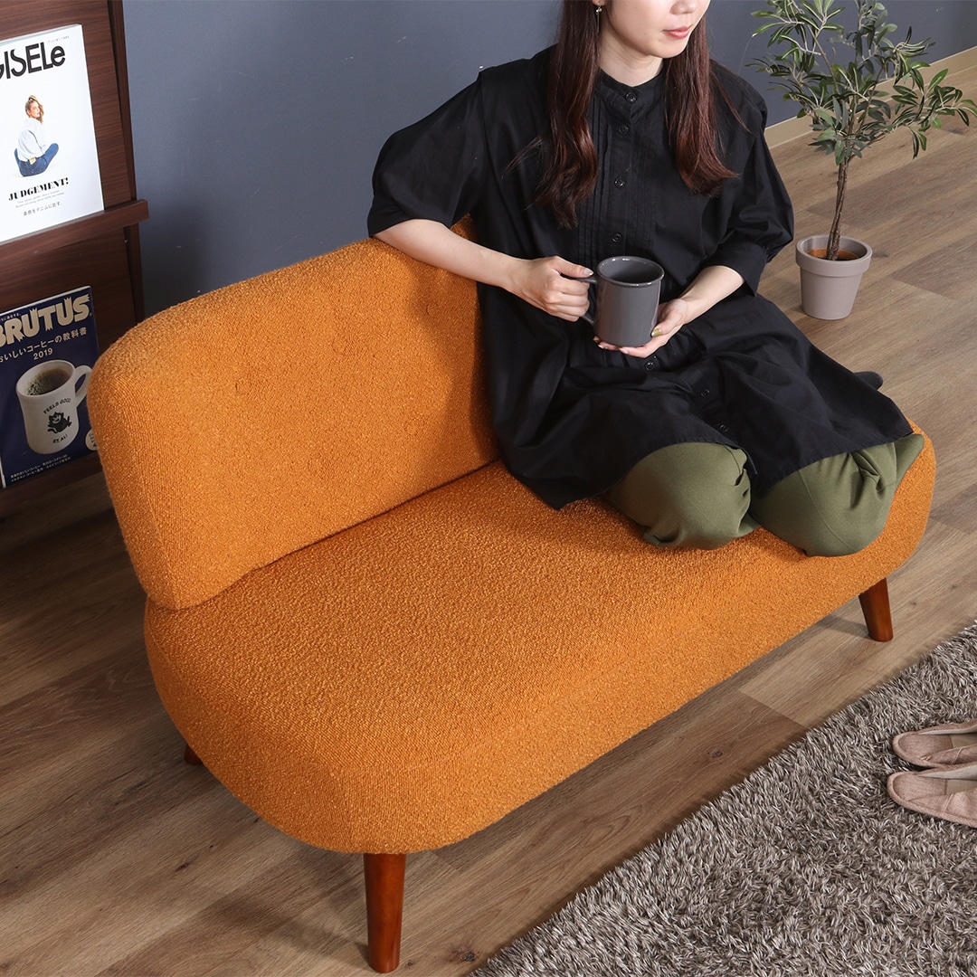 ブークレ二人掛けソファ(LGY)｜ ビーカンパニー｜調布PARCO | ONLINE