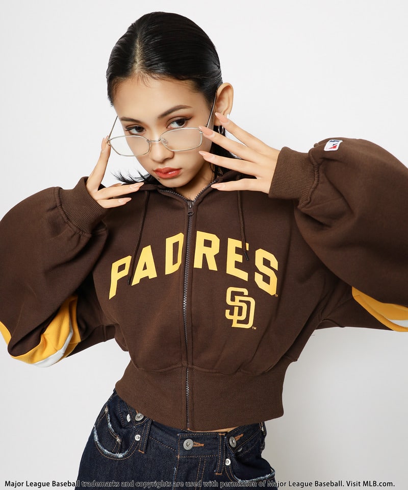 MLB】配色ロゴZIPパーカー(F ブラウン)｜ スパイラルガール｜仙台PARCO