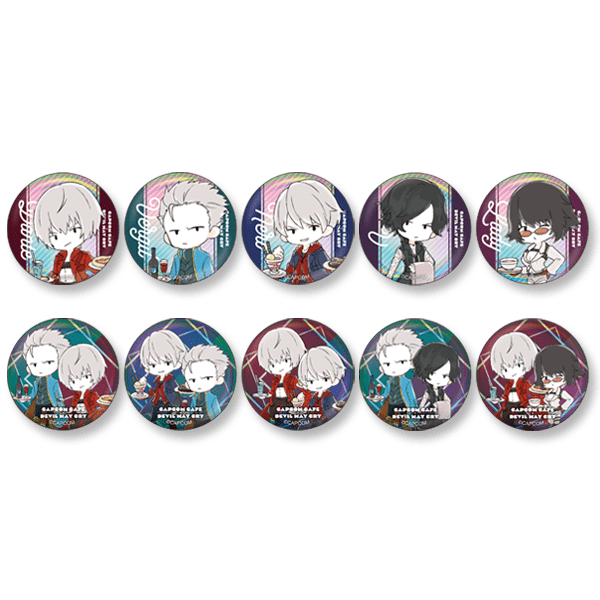 カプコンカフェ×デビルメイクライ トレーディングホログラム缶バッジ