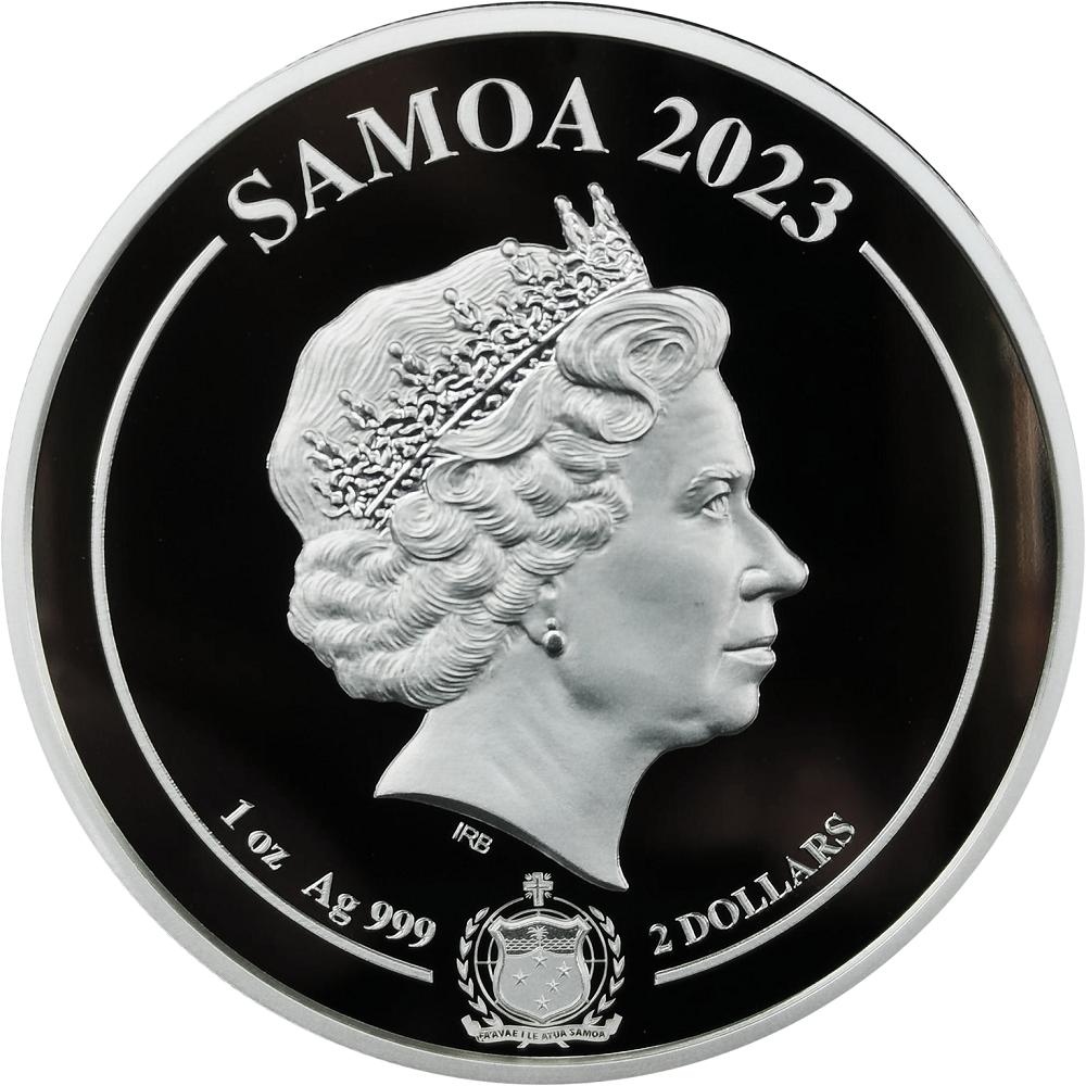 Silver Ounce 2023 Asian Mythical Creatures - Nine Tailed Fox, Coin