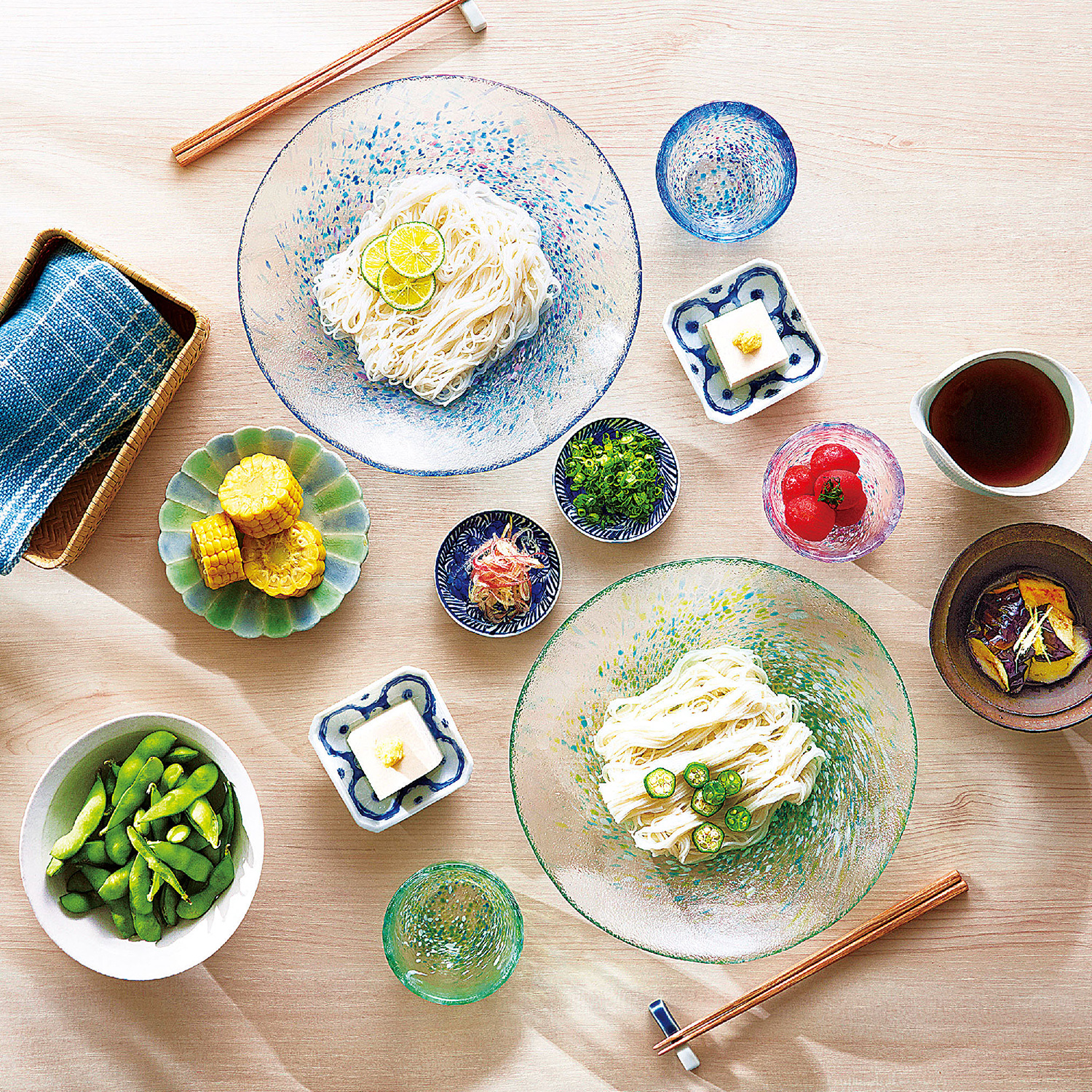 めん猪口（青） WA313 / 東洋佐々木ガラス(株) 公式オンラインショップ