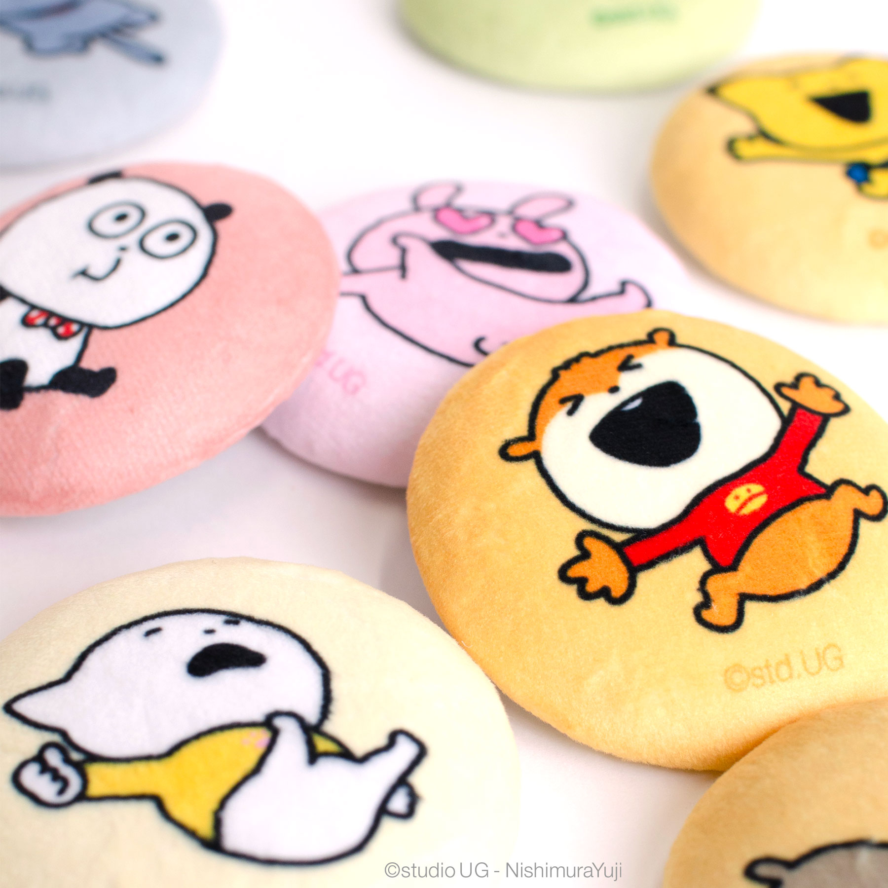 もふい缶のバッジ その1【単品】／スタジオUG（にしむらゆうじ