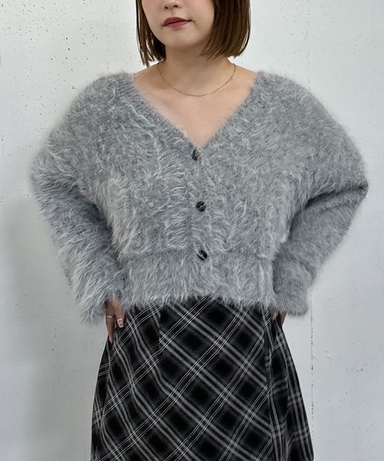 メランジフェザーニットカーディガン(M IVORY): トップス｜PMbox P&M